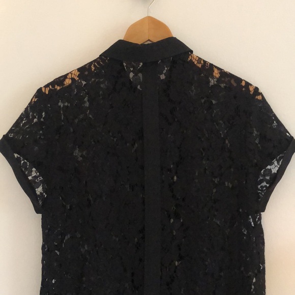 Black lace collared dress (M) - Picture 7 of 10